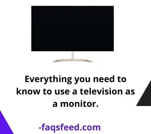 television as a monitor