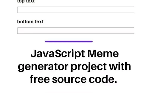 JavaScript Meme generator project