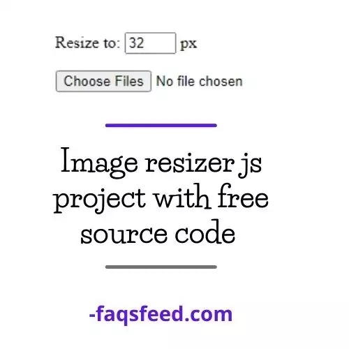 image resizer js project