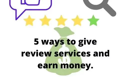 Featured image on giving review services and get paid