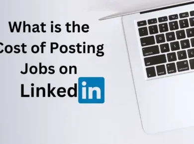 posting jobs on linkedin on laptop