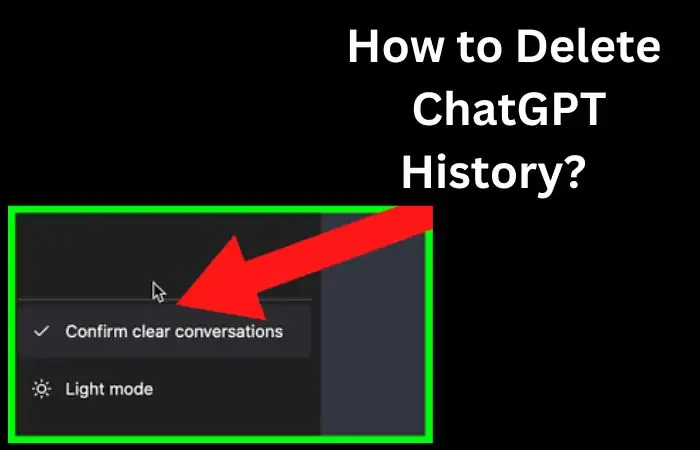 Delete chatgpt history